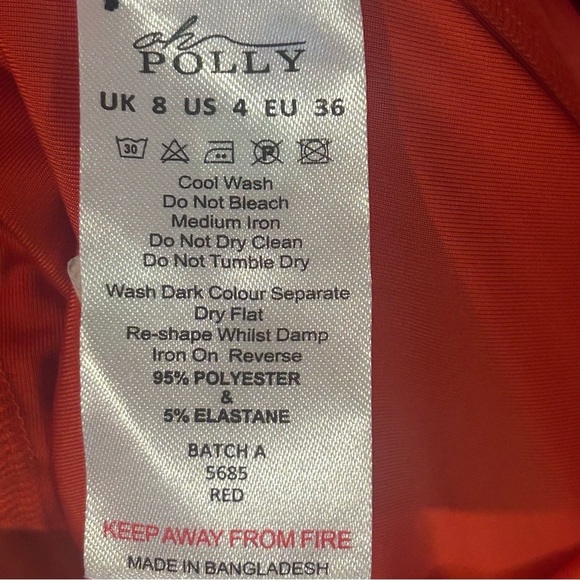 Oh Polly Rafaela Draped A-Line Mini Dress Size 4 - Picture 7 of 10